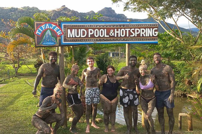 16 Lines Zipline, Cave and Mud Spa Combo Tour with Lunch in Fiji - Tifajek mud pool and hot springs