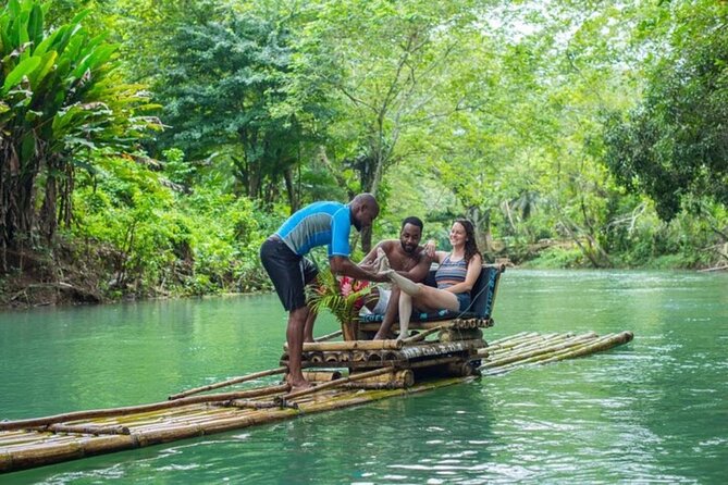 Bamboo Rafting With foot Massage - Floating the Lethe River on a 30-foot bamboo raft