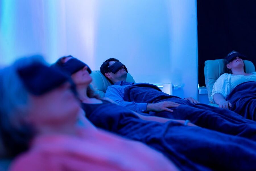 Bath: Guided Relaxation and Sound Bath - What the crystal bowls actually add