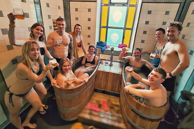 Budapest BeerSpa with Unlimited Beer and Optional Széchenyi Bath - Crowds, comfort, and the bathhouse atmosphere