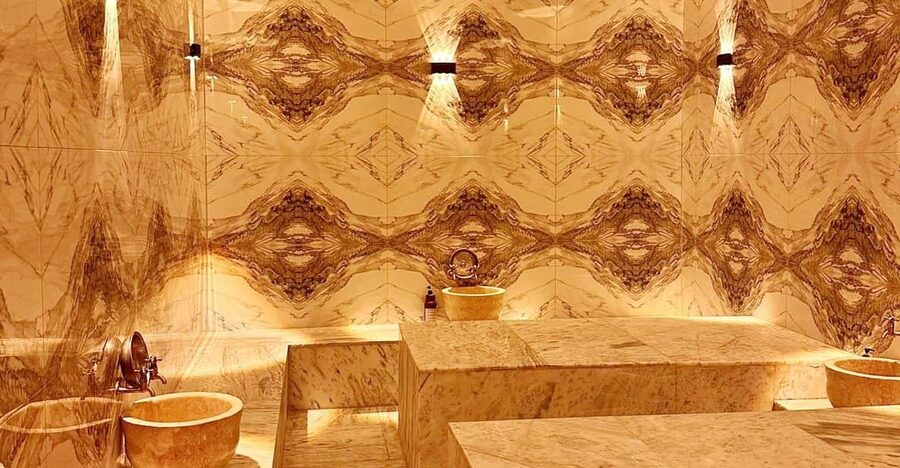 Cappadocia Turkish Bath/Hamam & Massage - Sauna, heated marble, and the first stage of the treatment