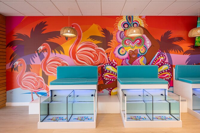 Fish, Fun & Feet – Caribbean’s Largest Fish Spa Experience! - The fish pedicure: strange for a minute, then easier