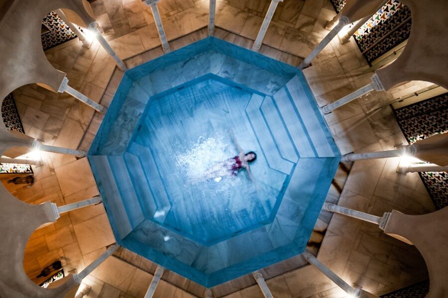 From Malaga: Hammam Bath, Kessa and Relaxing Massage Tour - Steam room, tea lounge, and the pause between treatments