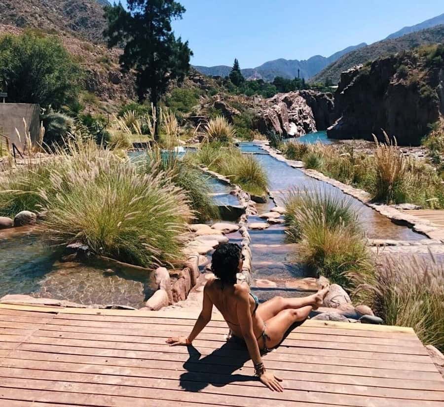 From Mendoza: Premium Spa Day at the Cacheuta Hot Springs - The thermal circuit, from foot baths to grotto sauna