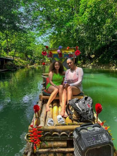 From Montego Bay: Bamboo Rafting & Limestone Massage Tour