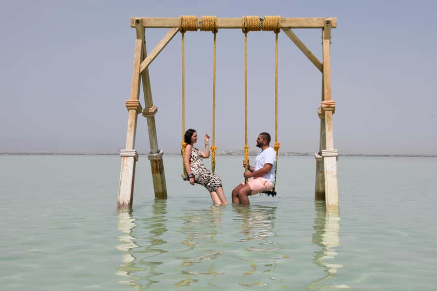 Hurghada: Orange & Giftun Island Cruise with Massage & Lunch - Sailing out toward Orange Bay