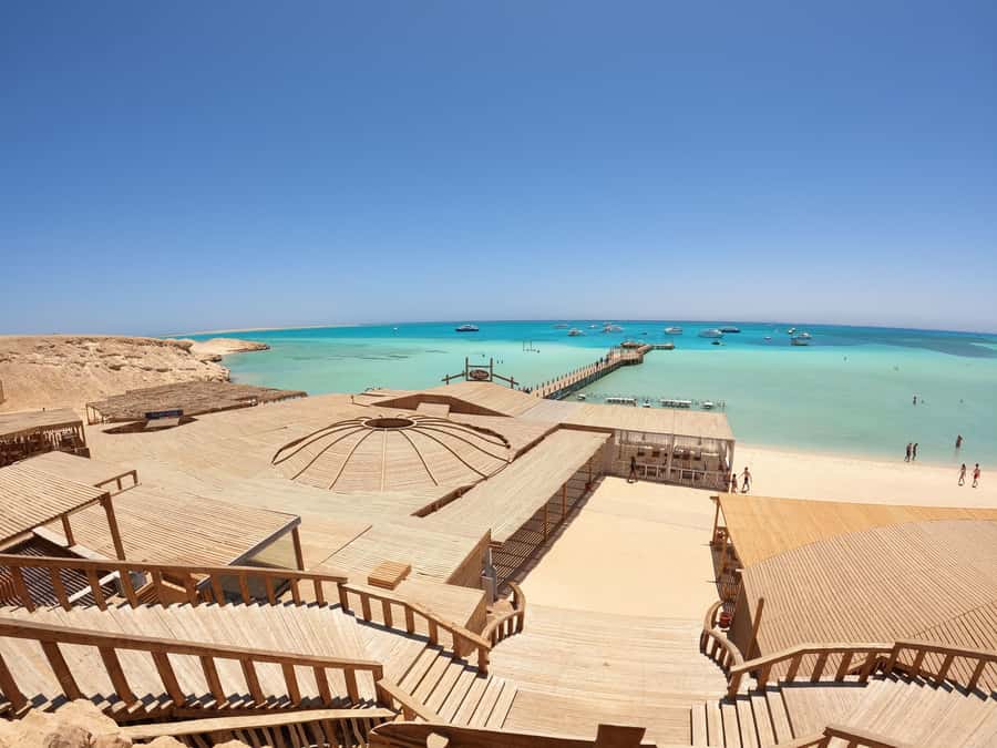 Hurghada: Orange & Giftun Island Cruise with Massage & Lunch - The morning transfer from Hurghada and nearby resorts