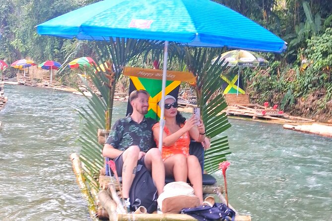 Jamaica Bamboo Rafting Experience with Lime Stone Massage - Fruit, sugarcane, and the river market