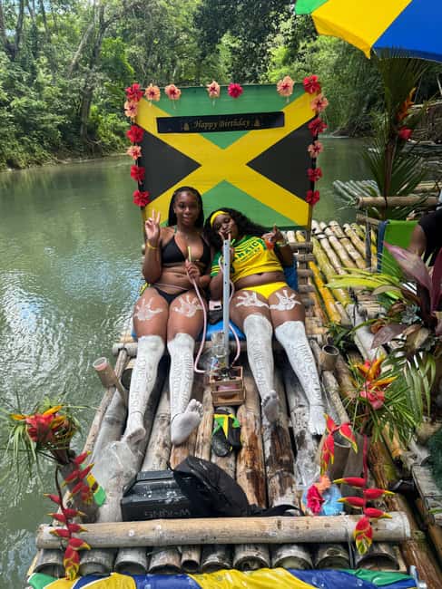 Jamaica Bamboo Rafting Experience with Limestone Massage - Jamaican food, coconut water, and optional extras