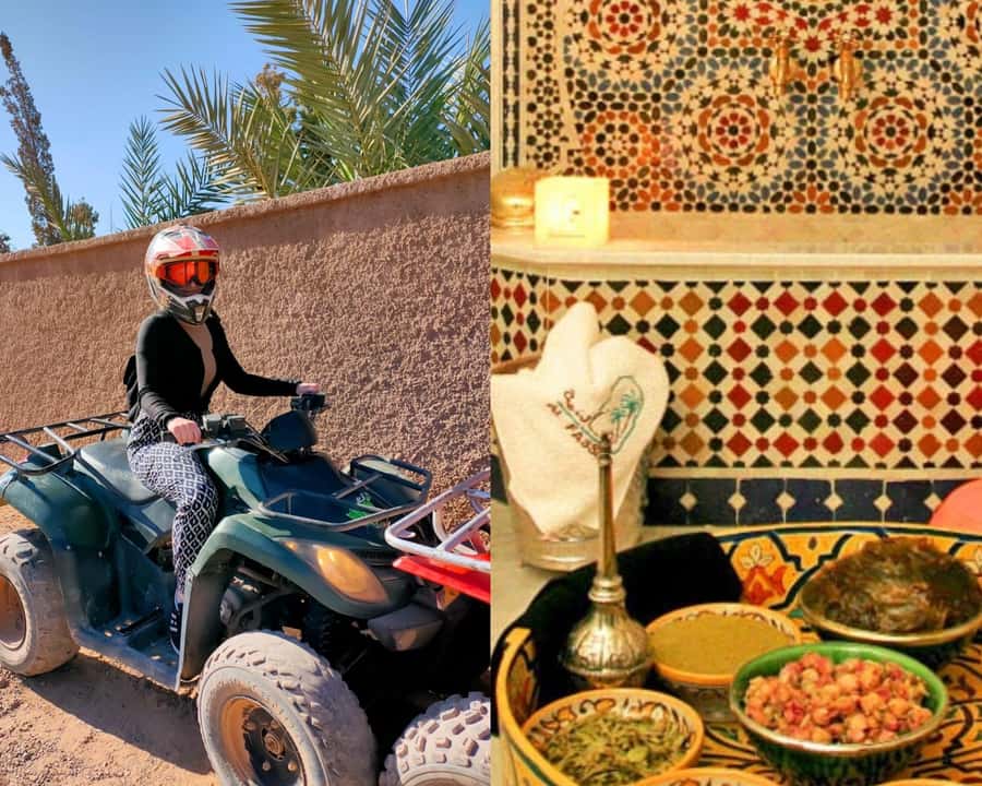 Marrakech: Palmeraie Quad Bike & Traditional Moroccan Spa - Key points at a glance