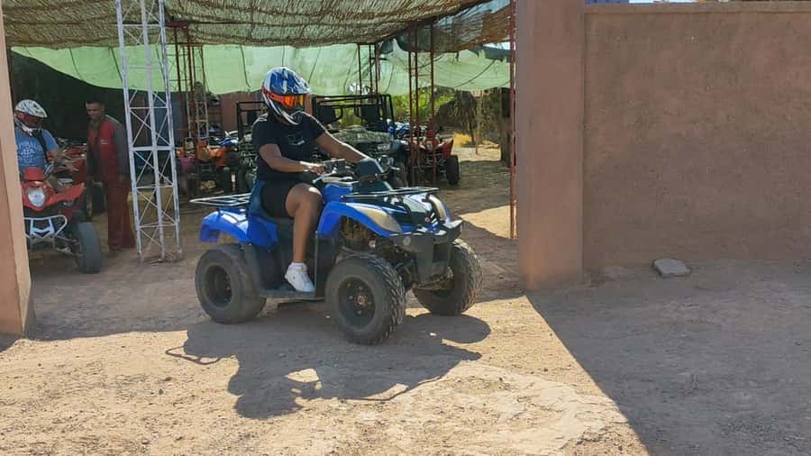 Marrakech: Palmeraie Quad Bike & Traditional Moroccan Spa - From dusty tracks to a Medina hammam