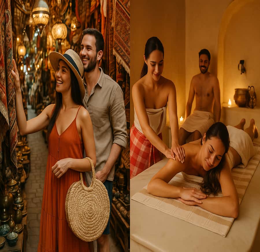 Marrakech: Souk Tour & Berber Hammam with Massage - Entering Maison Traditional Berber