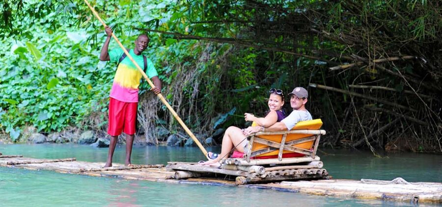 Montego Bay, Jamaica: Bamboo Rafting with Foot Massage - Music, drinks, photos, and the optional hookah