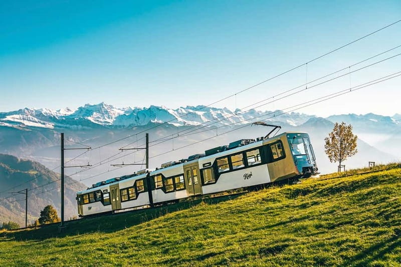 Mount Rigi: 2-Day Wellness Experience from Zurich - The cable car ride up to Rigi Kaltbad
