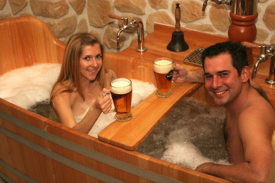 Prague: Bernard Beer Spa with Beer and Massage Option - What happens when you arrive at the hotel spa