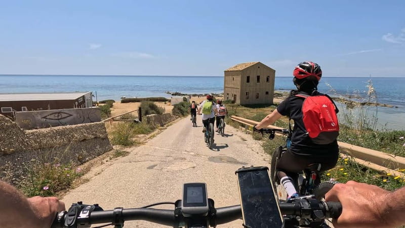 Scala Dei Turchi: E-BIKE TOUR Hidden Beaches, Sea, Relaxation [+SNORKELING ] - Siculiana Marina and the slower coastal roads