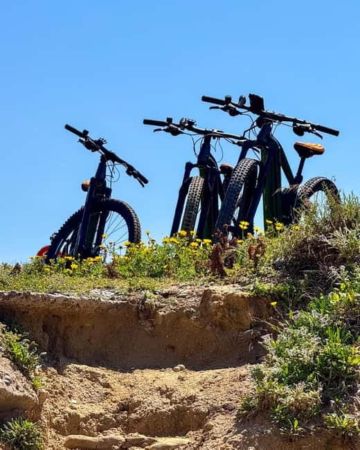 Scala Dei Turchi: E-BIKE TOUR Hidden Beaches, Sea, Relaxation [+SNORKELING ] - Cape Rossello and the old watchtower