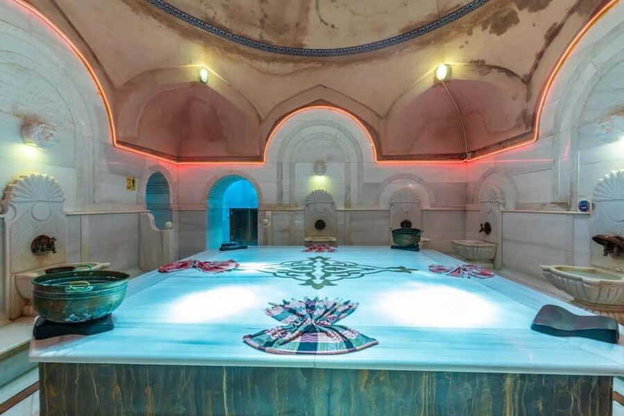 Side: Turkish Bath Experience with Massage & Hotel Pickup - Starting with the sauna and steam