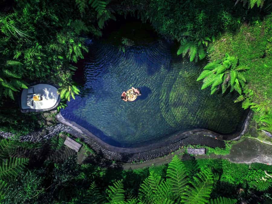 Ubud: Floating Breakfast, Jungle Swing & Spa Romantic Tour - The jungle swing, from thrill to photo session