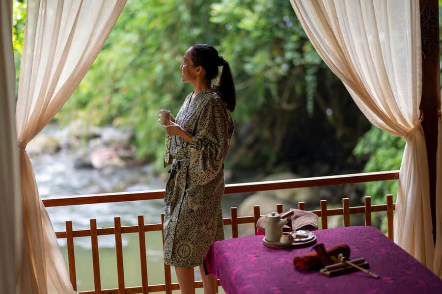 Ubud: Riverfront Massage & Flower Bath at Ayusha Wellness - The setting is the star, but access takes effort