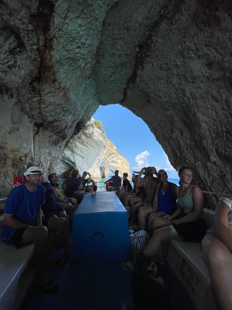 Zakynthos: Shipwreck, Blue Caves and Xigia Natural Spa Tour - Blue Caves are best experienced from the water