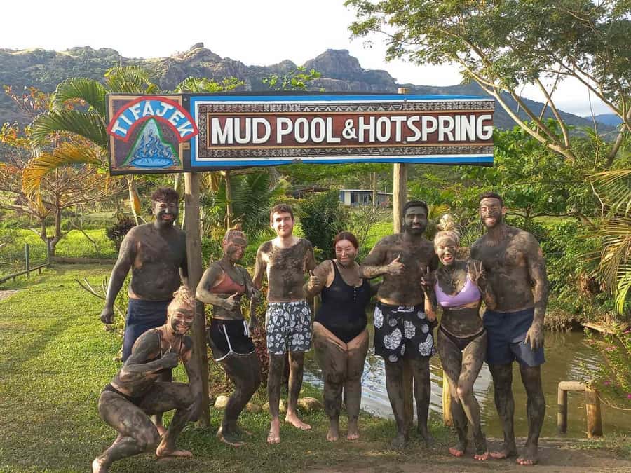 Zipline, Cave, Seaview & Mud Spa Tour with Lunch Included - Sabeto Mud Pool and Hot Spring